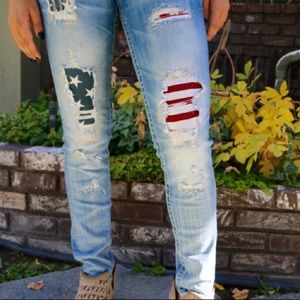 Miss me 4th of July or patriotic jeans!
